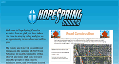 Desktop Screenshot of hopespringchurch.org